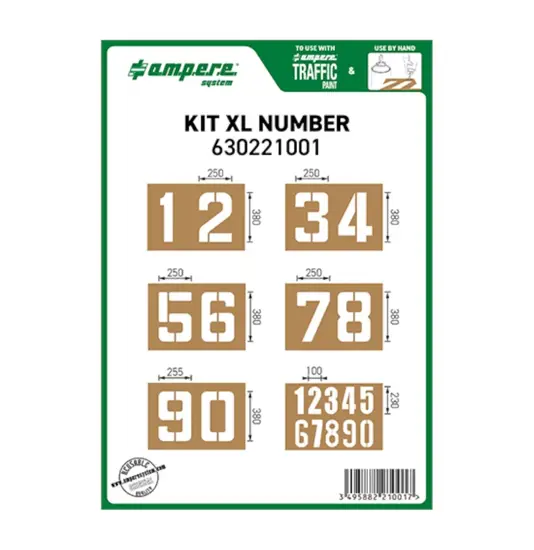 Kit dime con numeri XL Ampere