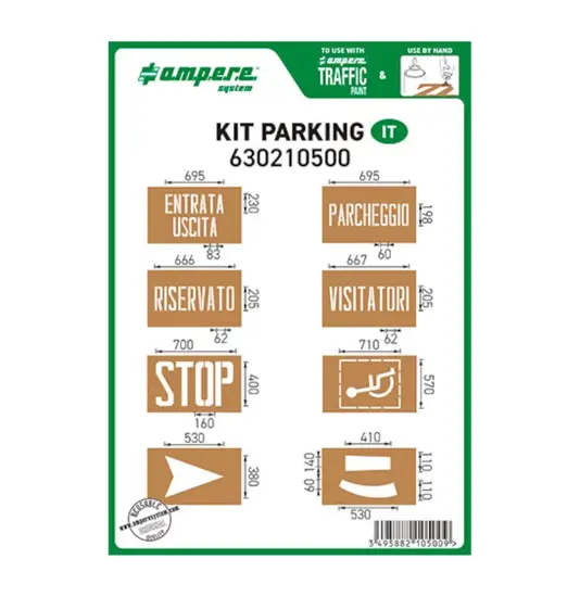 Kit dime con simboli comuni Ampere