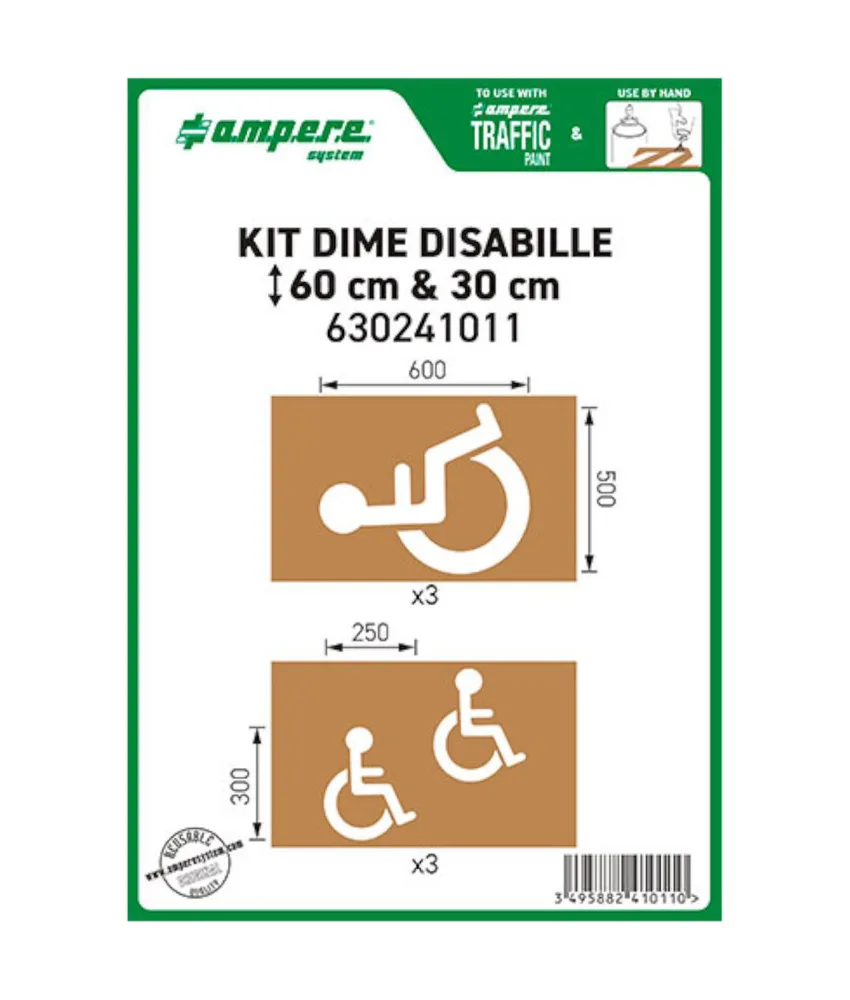 Kit dime disabile Ampere, kit da 2 - cartone rinforzato e riutilizzabile