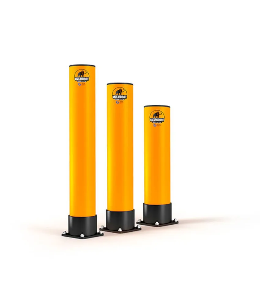 Palo di sicurezza antiurto Ampere, elevata resistenza agli urtii - piastra di base: 180 mm x 180 mm x 12 mm