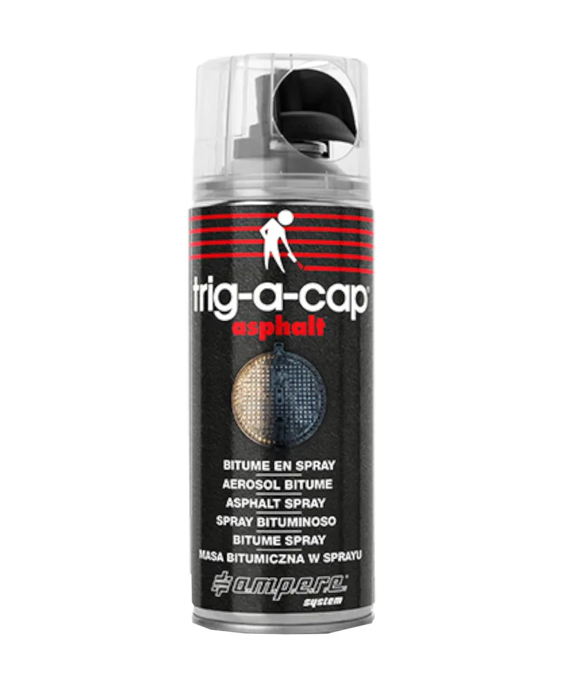 Spray bituminoso Ampere Trig-A-Cap Asphalt, si utilizza per fermare le perdite - resiste al sale e in generale alla corrosione