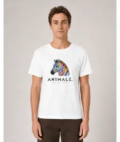 T-shirt AN1MALE Koru Zebra