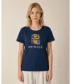 T-shirt da donna AN1MALE Luma 001 • Gufo