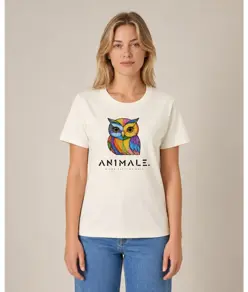 T-shirt da donna AN1MALE Luma 001 • Gufo