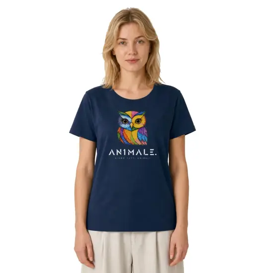 T-shirt da donna AN1MALE Luma 001 • Gufo