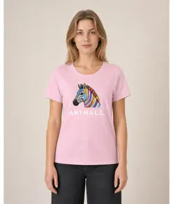 T-shirt da donna AN1MALE Luma 001 • Zebra