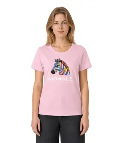 T-shirt da donna AN1MALE Luma 001 • Zebra