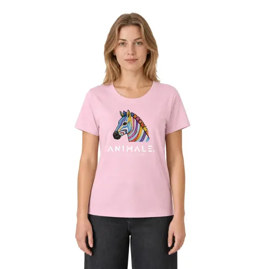 T-shirt da donna AN1MALE Luma 001 • Zebra