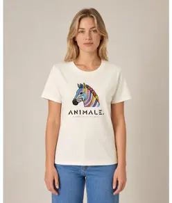 T-shirt da donna AN1MALE Luma 001 • Zebra