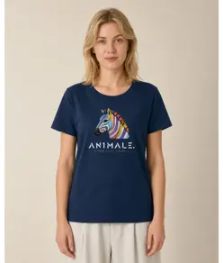 T-shirt da donna AN1MALE Luma 001 • Zebra