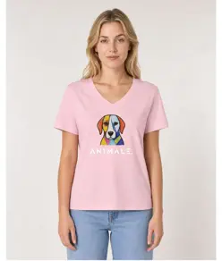 T-shirt da donna AN1MALE Vela 001 • Cane