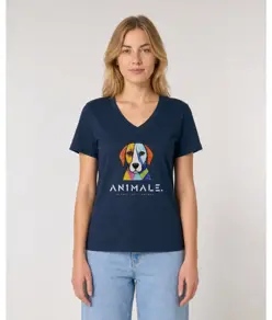 T-shirt da donna AN1MALE Vela 001 • Cane