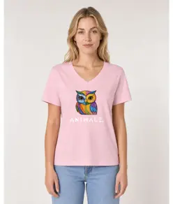 T-shirt da donna AN1MALE Vela 001 • Gufo