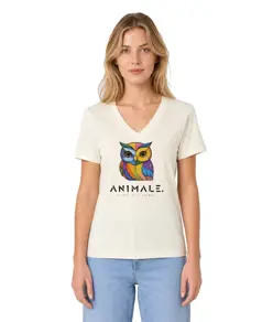 T-shirt da donna AN1MALE Vela 001 • Gufo