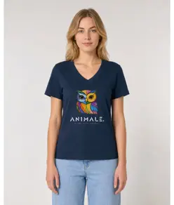 T-shirt da donna AN1MALE Vela 001 • Gufo