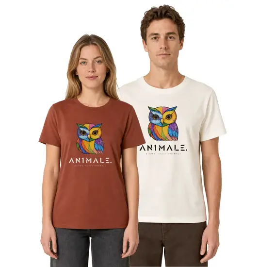 T-shirt unisex AN1MALE Koru 001 • Gufo