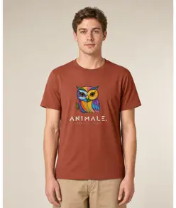 T-shirt unisex AN1MALE Koru 001 • Gufo