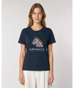 T-shirt unisex AN1MALE Koru 001 • Zebra