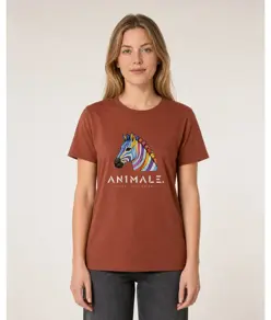 T-shirt unisex AN1MALE Koru 001 • Zebra