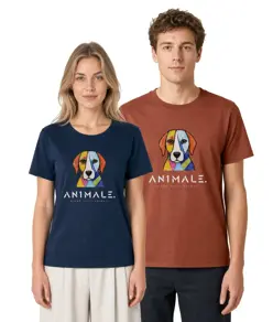T-shirt unisex AN1MALE Varen 001 • Cane