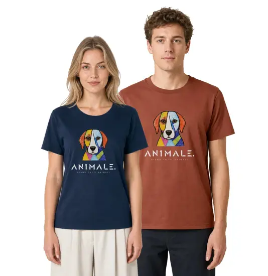 T-shirt unisex AN1MALE Varen 001 • Cane