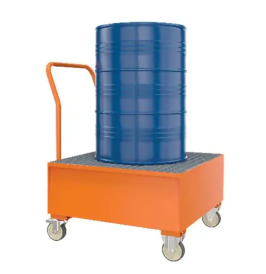 Carrello con vasca di raccolta