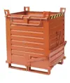 Contenitore con due semifondelli