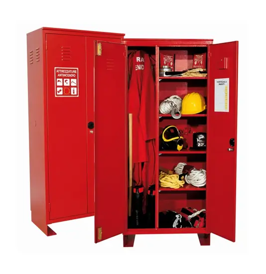 Armadio a pavimento per attrezzature antincendio