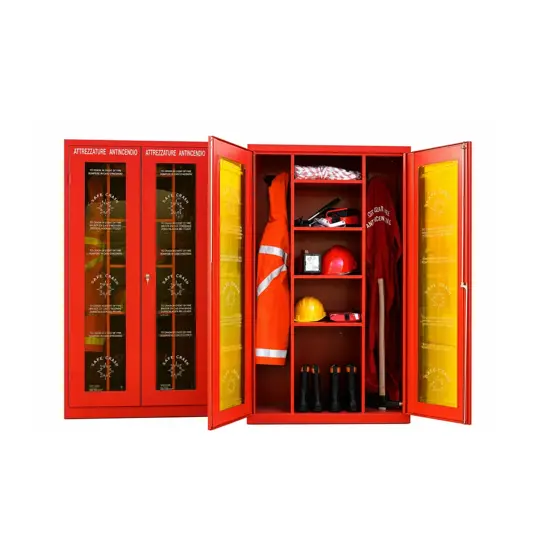 Armadio a pavimento per attrezzi antincendio