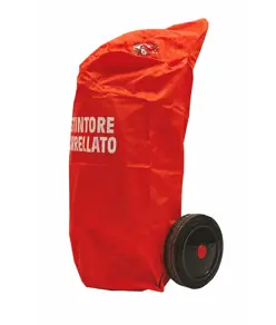 Cappuccio di protezione per estintori carrellati