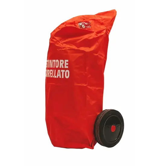 Cappuccio di protezione per estintori carrellati