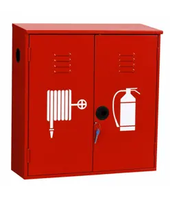Cassetta porta estintore con manichetta in acciaio  Texas