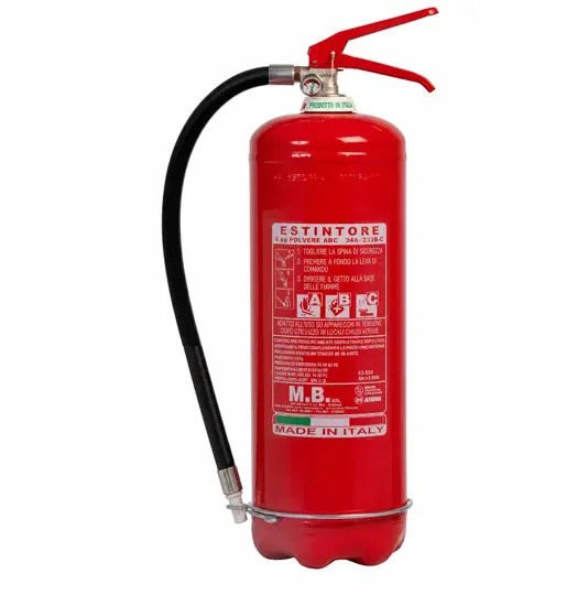 Estintore a polvere 6 kg