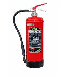 Estintore a schiuma da 6 litri in inox  F6IXBIC