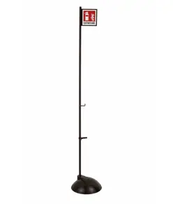 Piantana porta estintore con base ABS