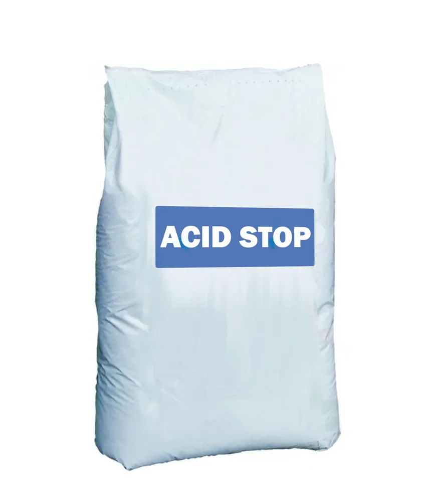 Sacco di granuli assorbenti Acidstop, neutralizzanti - per acido - in sacco da 5 o 10 kg