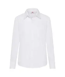 Camicia donna in popeline manica lunga Fruit of the Loom