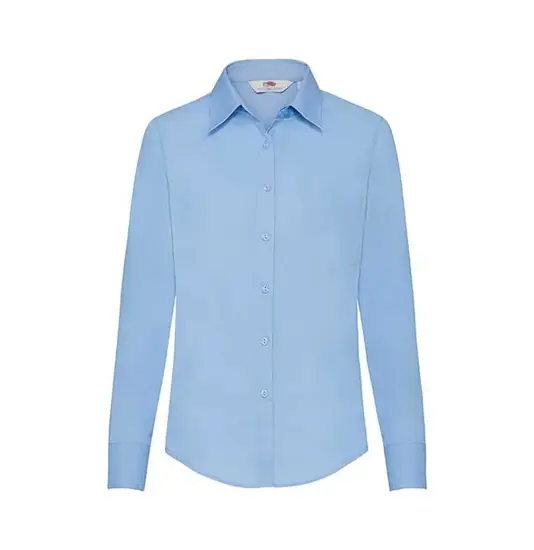 Camicia donna in popeline manica lunga Fruit of the Loom
