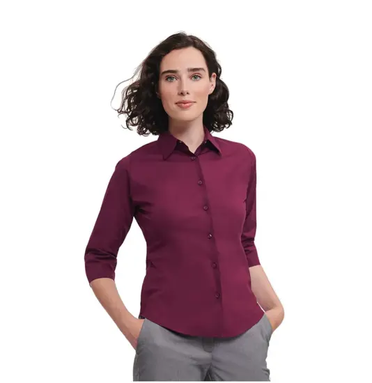 CAMICIA DONNA MANICA 3/4 STRETCH Russell