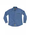 Camicia donna manica lunga cotone denim Workteam