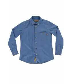 Camicia donna manica lunga cotone denim Workteam