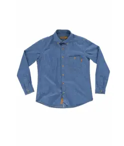Camicia donna manica lunga cotone denim Workteam