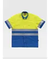 Camicia manica corta alta visibilita e bande rifrangenti Workteam