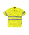Camicia manica corta alta visibilita e bande rifrangenti Workteam