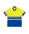 Camicia manica corta alta visibilita e bande rifrangenti Workteam