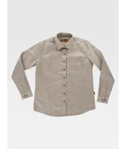 Camicia manica lunga a quadretti donna Workteam