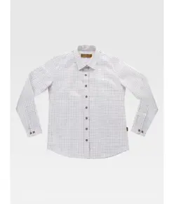 Camicia manica lunga a quadretti donna Workteam