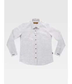 Camicia manica lunga a quadretti donna Workteam