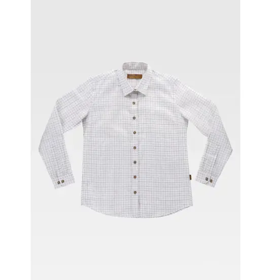 Camicia manica lunga a quadretti donna Workteam