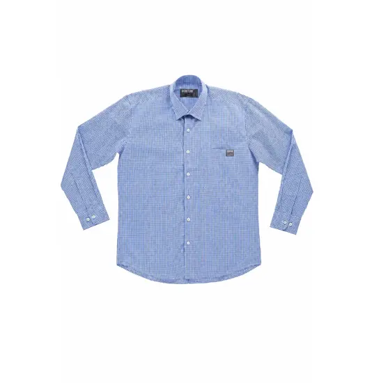 Camicia manica lunga a quadretti Workteam